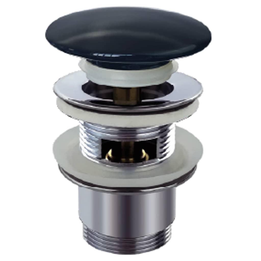 Schütte afvoerplug design 1¼ x65 mm zwart
