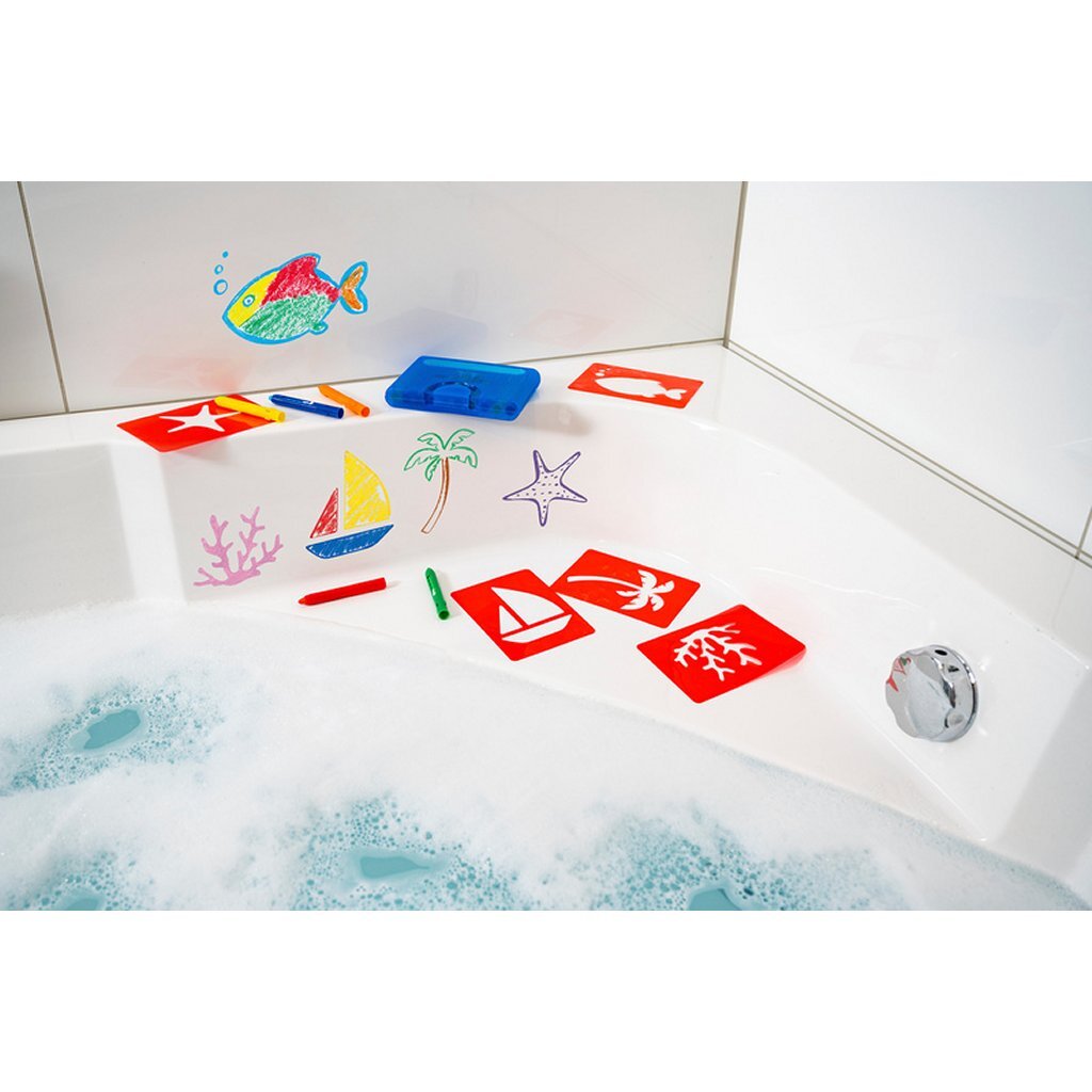 Eberhard Faber EF-524110 Bath chalk 10 pieces storage box incl. 5 patterns