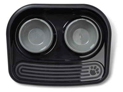 Savic Butler Feeding Station Happy Planet Black