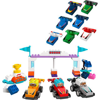 LEGO DUPLO TOWN 10445 F1 Pièces et pilotes de course d'équipe