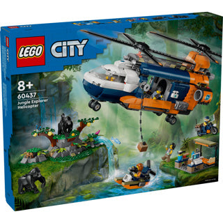 LEGO LEGO CITY 60437 Jungle Researchers: Hélicoptère à la base