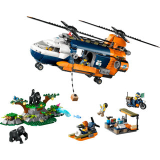LEGO LEGO CITY 60437 Jungle Researchers: Hélicoptère à la base