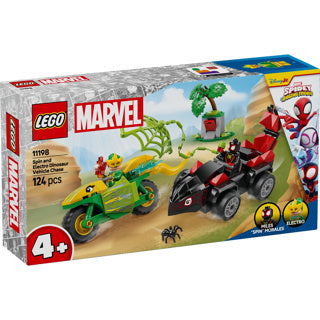 Lego Spidey 11198 Spin and Electro chase with dinosaur vehicles