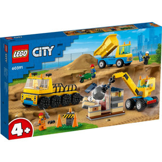 LEGO 60391 Stadt KiepWagen, Bouwtruck und Abbruchkran