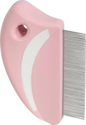 Zolux Anah Flea peine alrededor de color blanco rosa