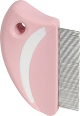 Zolux Anah Flea peine alrededor de color blanco rosa