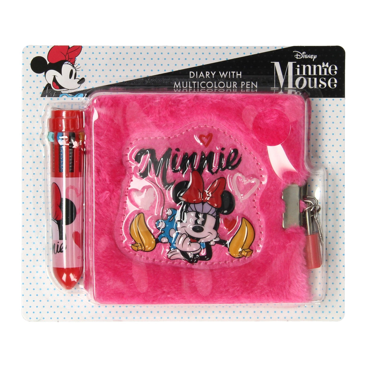 Disney Diary With Meer Colors Pen Minnie Mouse