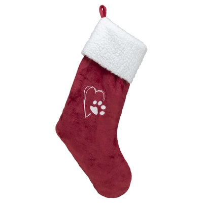 Trixie xmas Christmas sock plush red white