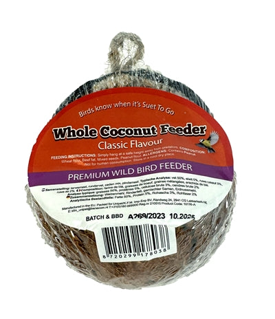 Suet pour aller à la noix de coco entière