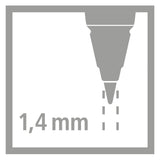 Stabililo Easyergo 6 Refillings HB - 1,4 mm