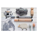 Stabilo Trio Scribbi - Felt -tip Pen avec So-Salled Point - Green clair