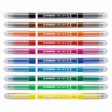 Stabilo Trio 2 in 1 - felt -tip pen and fineliner in a - set 10 pieces