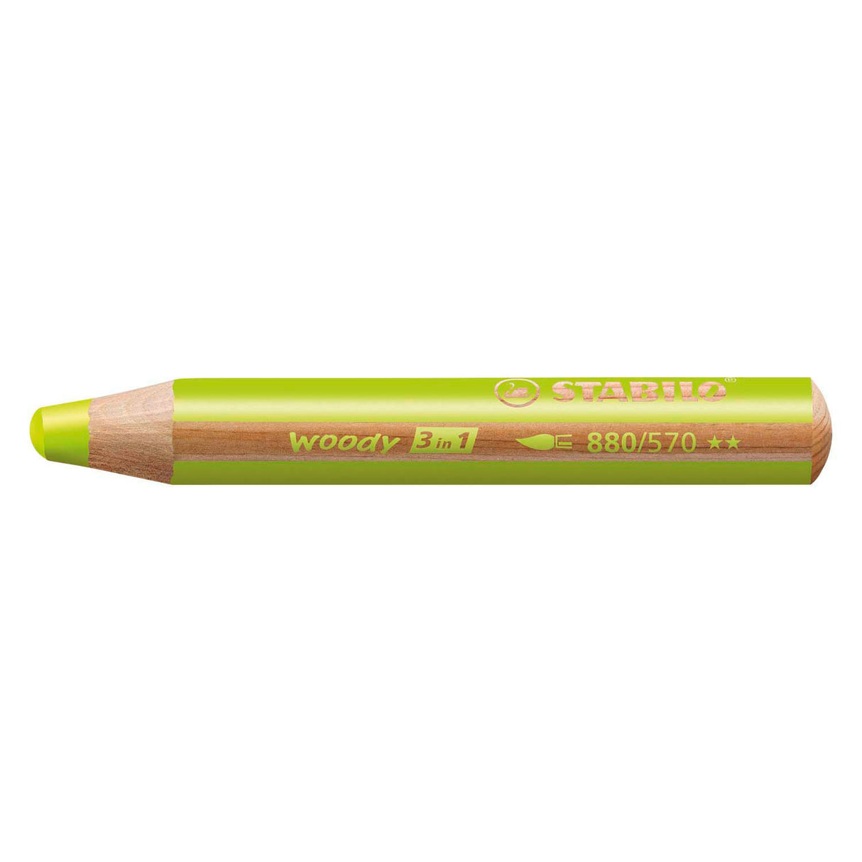 Stabililo woody 880 3in1 - listna lista zelena