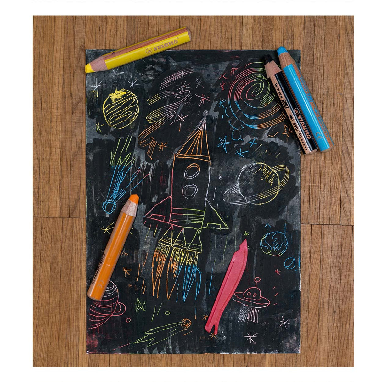 Lápices de color stabilo woody 3in1 - 10 colores