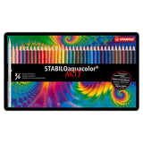 Stabilo Aquacolor metal box, 36st.
