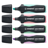 Stabilo Gréng Boss Bagel - Markéierer Marker - Set mat 4 Stécker
