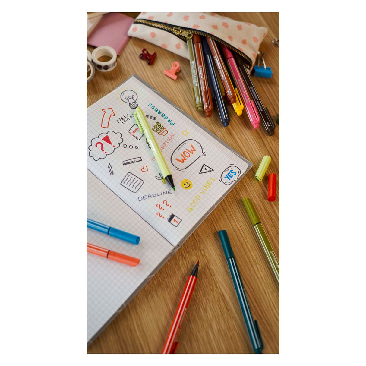 Stabilo Pointmax Fineliners Pastel, 4st.