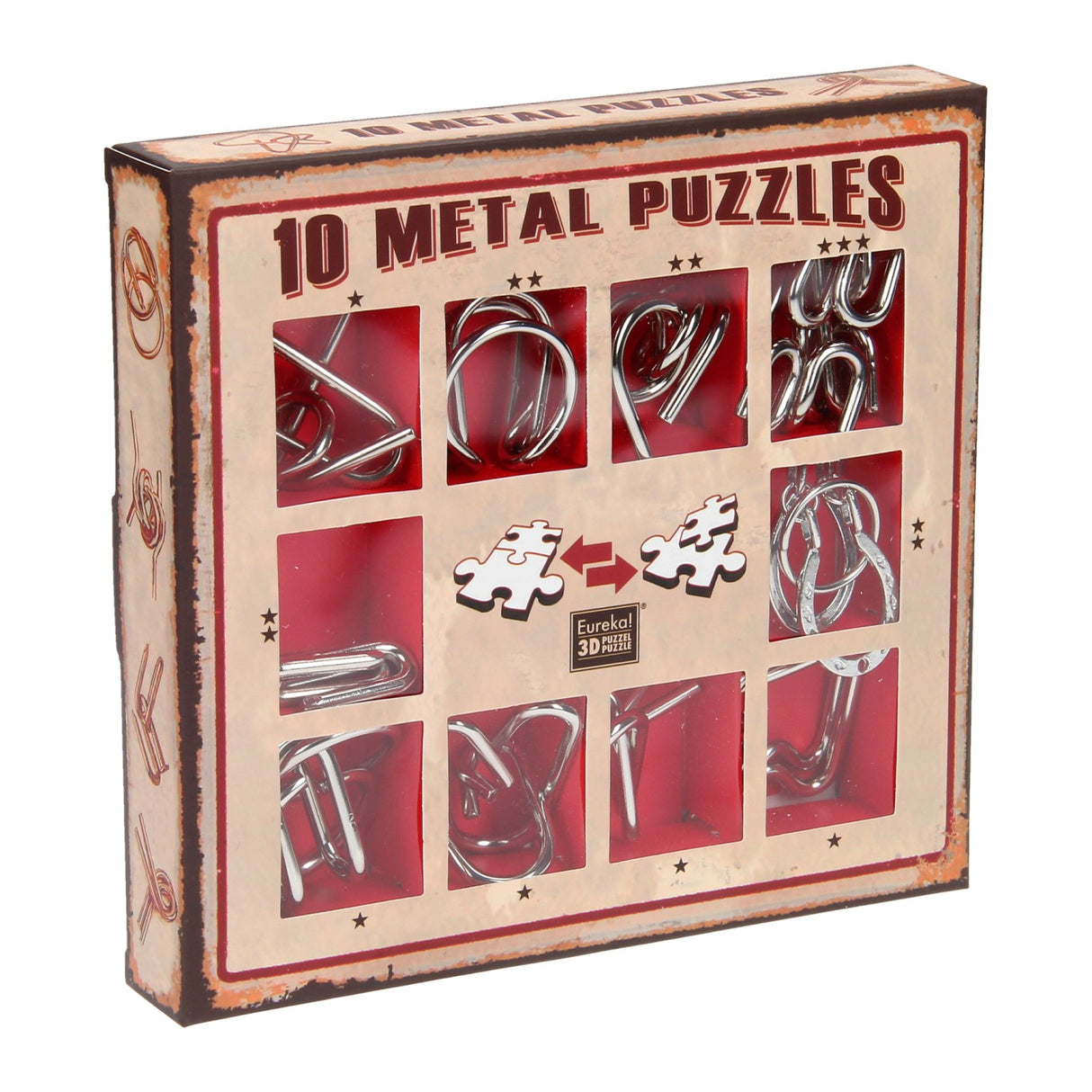 Brain puzzles set red, 10th.