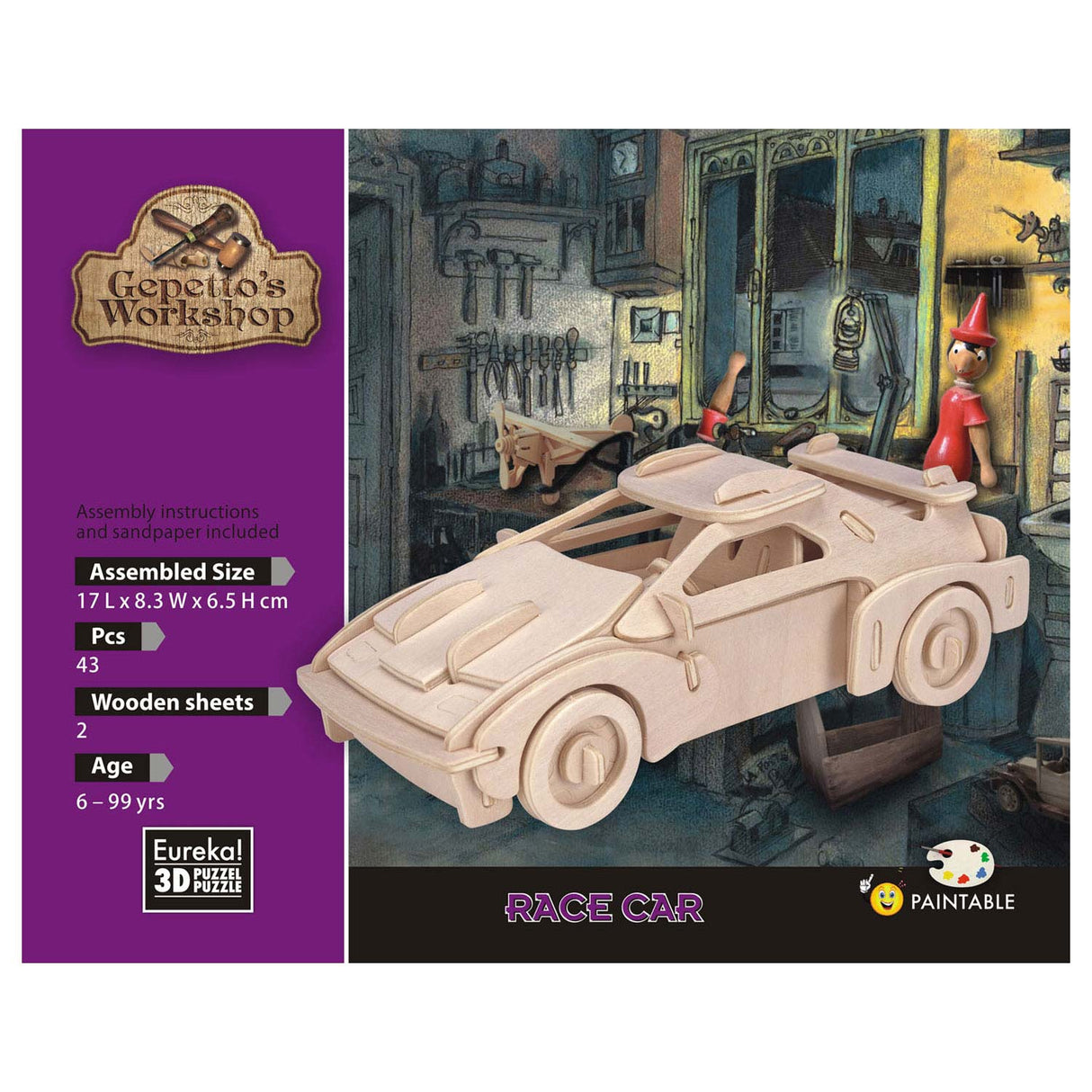 Dem Shetpeto säi Workshop hëlze Charance 3D - Racing Auto