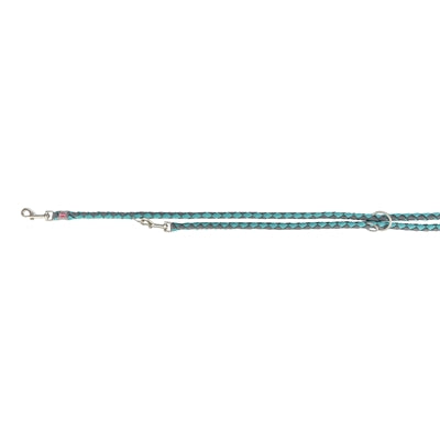 Trixie dog leash adjustable aqua graphite gray