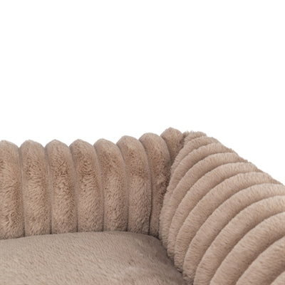 Trixie psí košík Lonni Rib Velvet Angular Light Brown
