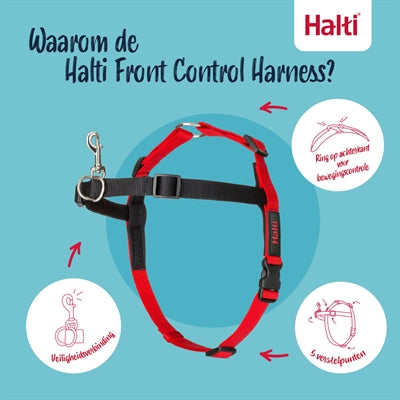 Halti sele front kontrol sort sort