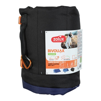 Zolux bivouak hund filt sovsäck 2in1 blå