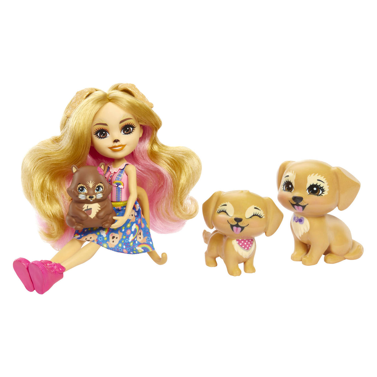 Mattel Enchantimals Gerika Golden Retriever družina