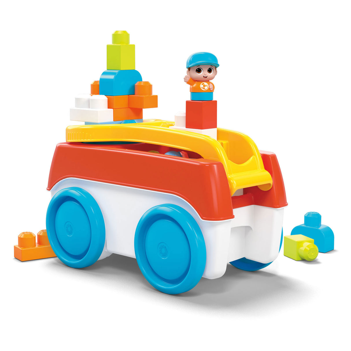 Mega Bloks Block Spinning Bolderkar with building blocks