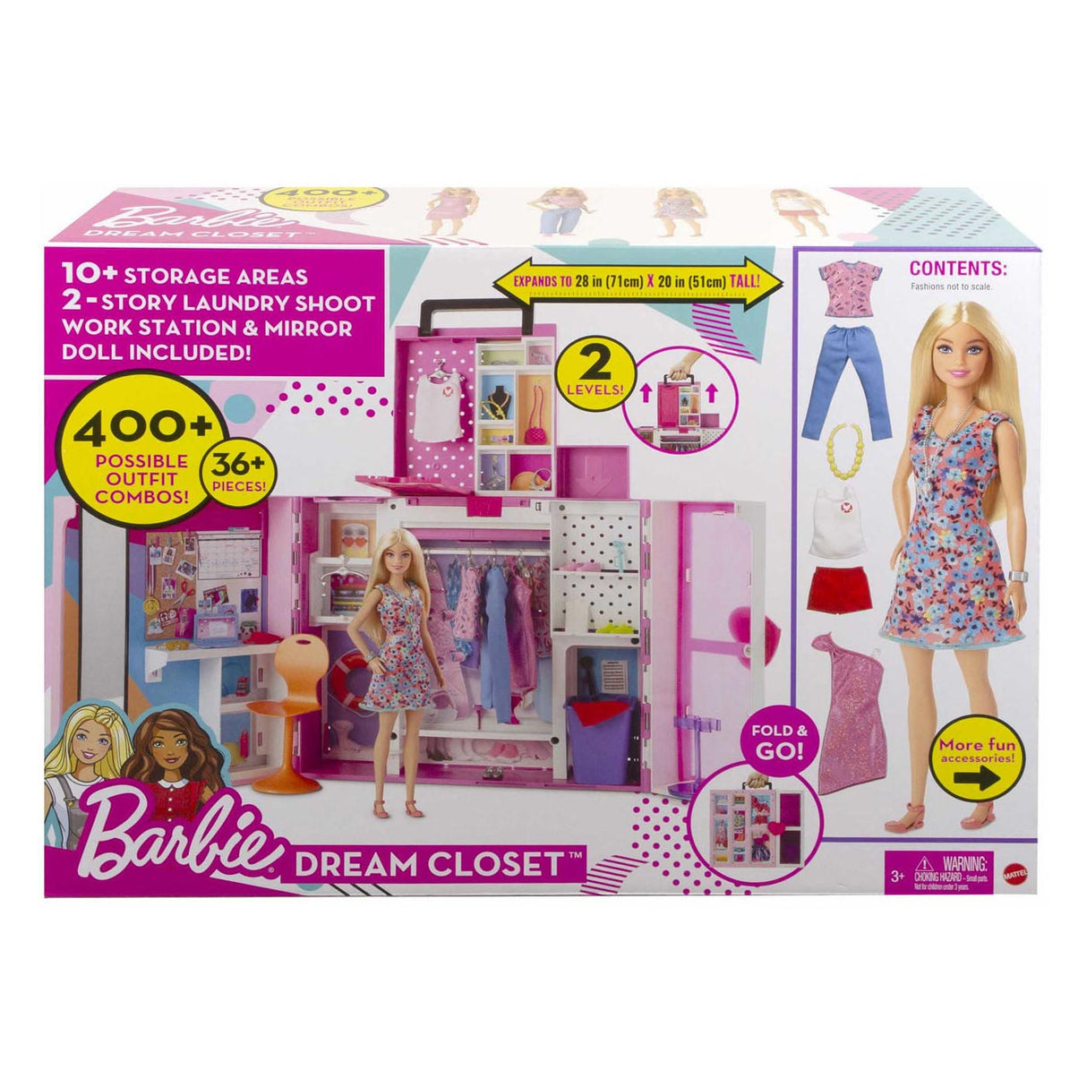 Poupée Mattel avec super garde-robe