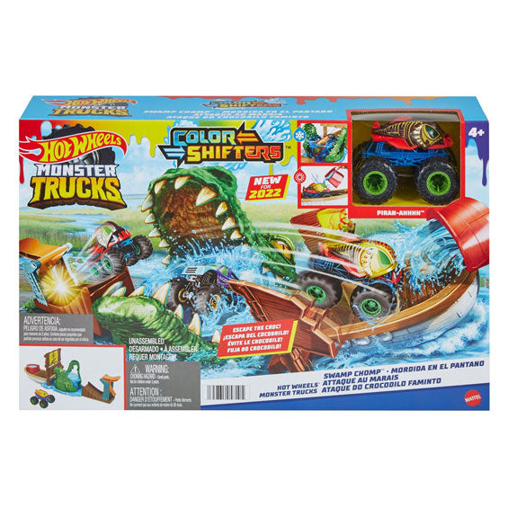 Heiße Räder Monster Trucks Sumpf Chomp Play Set