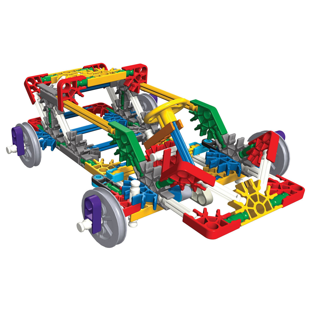 K'nex Intro fir einfach Maschinnen déi Rieder Achs genéissend Plack