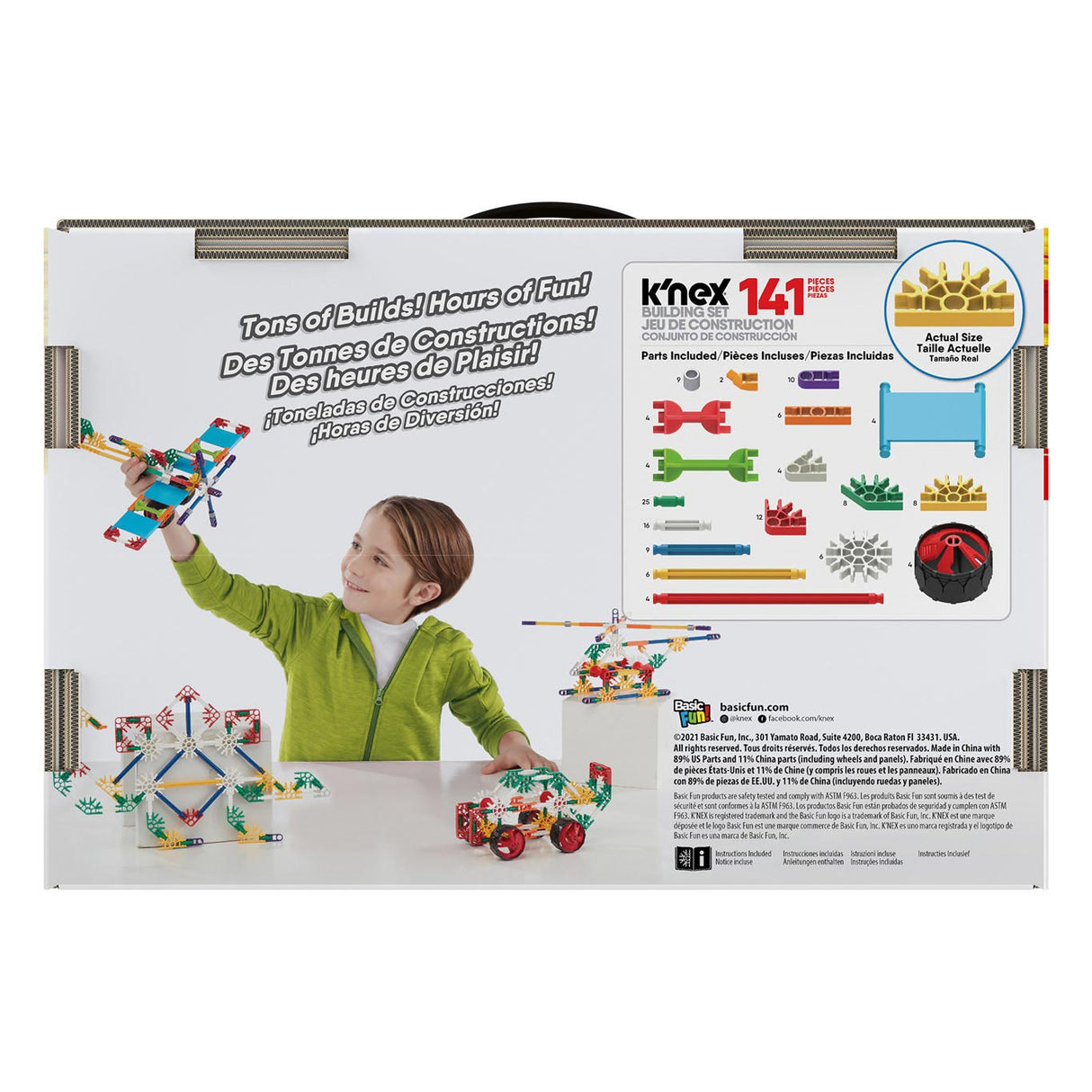 K'nex Classics Beginner 40 Modèles Bouwset, 141dlg.
