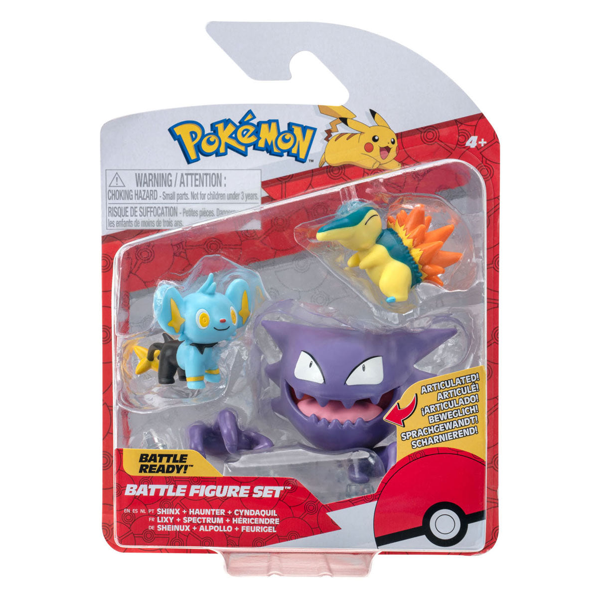 Boti Battle Figure Play Set Shinx, Cyndaquil, Haunter