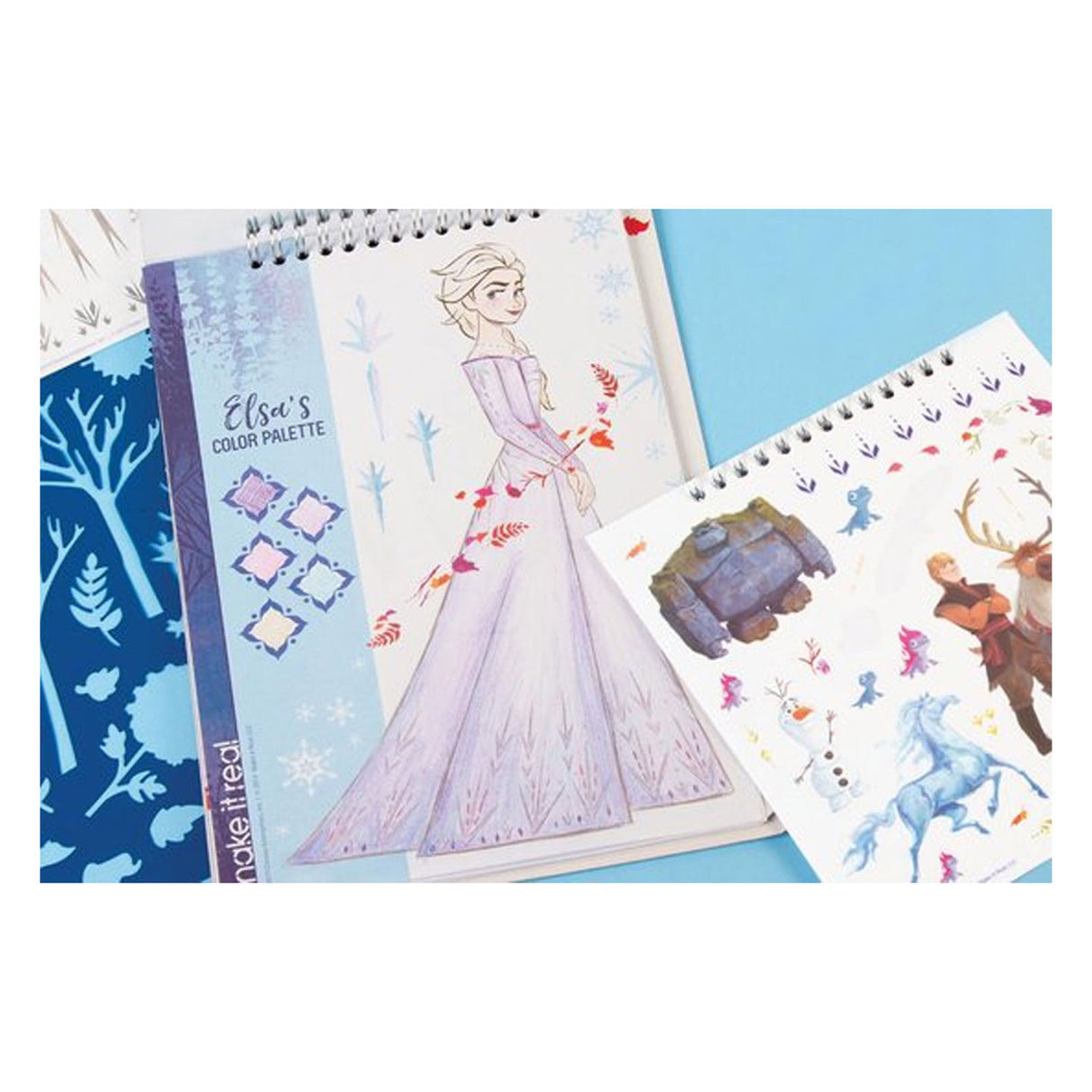 Stickerboek Spectron Frozen Sketchen avec pochoirs