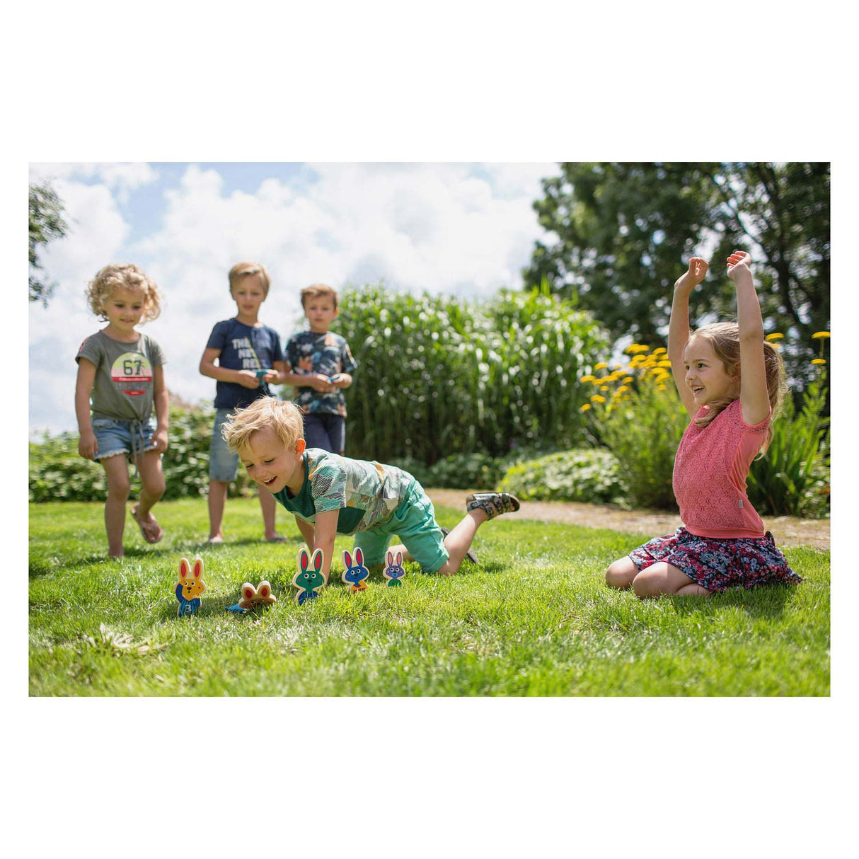 BS Toys Balwerpen Bunnies Hout - jeu de lancement