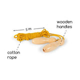 BS Toys Spring Ting Yellow with wooden handles