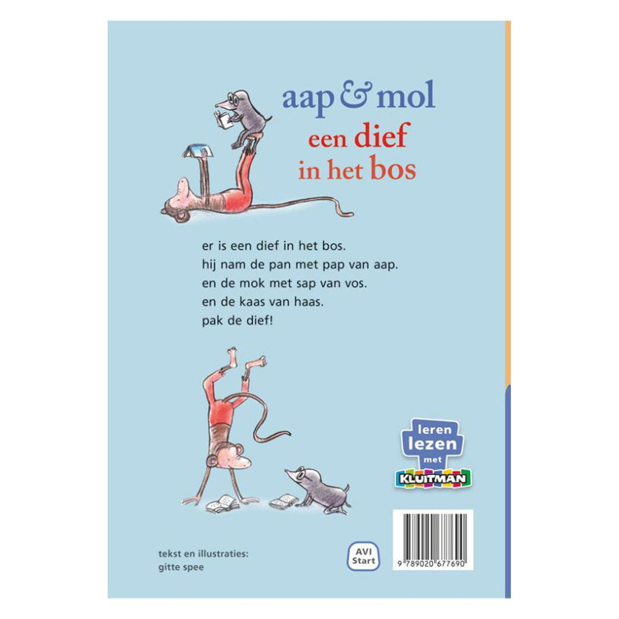 Kluitman Aap Mol Publishing House - En tjuv i skogen (Avi -Start)