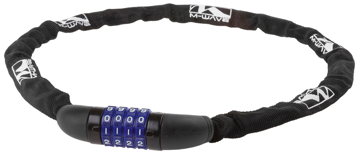 M -wave chain lock with number lock Ø3.5*900mm - Black