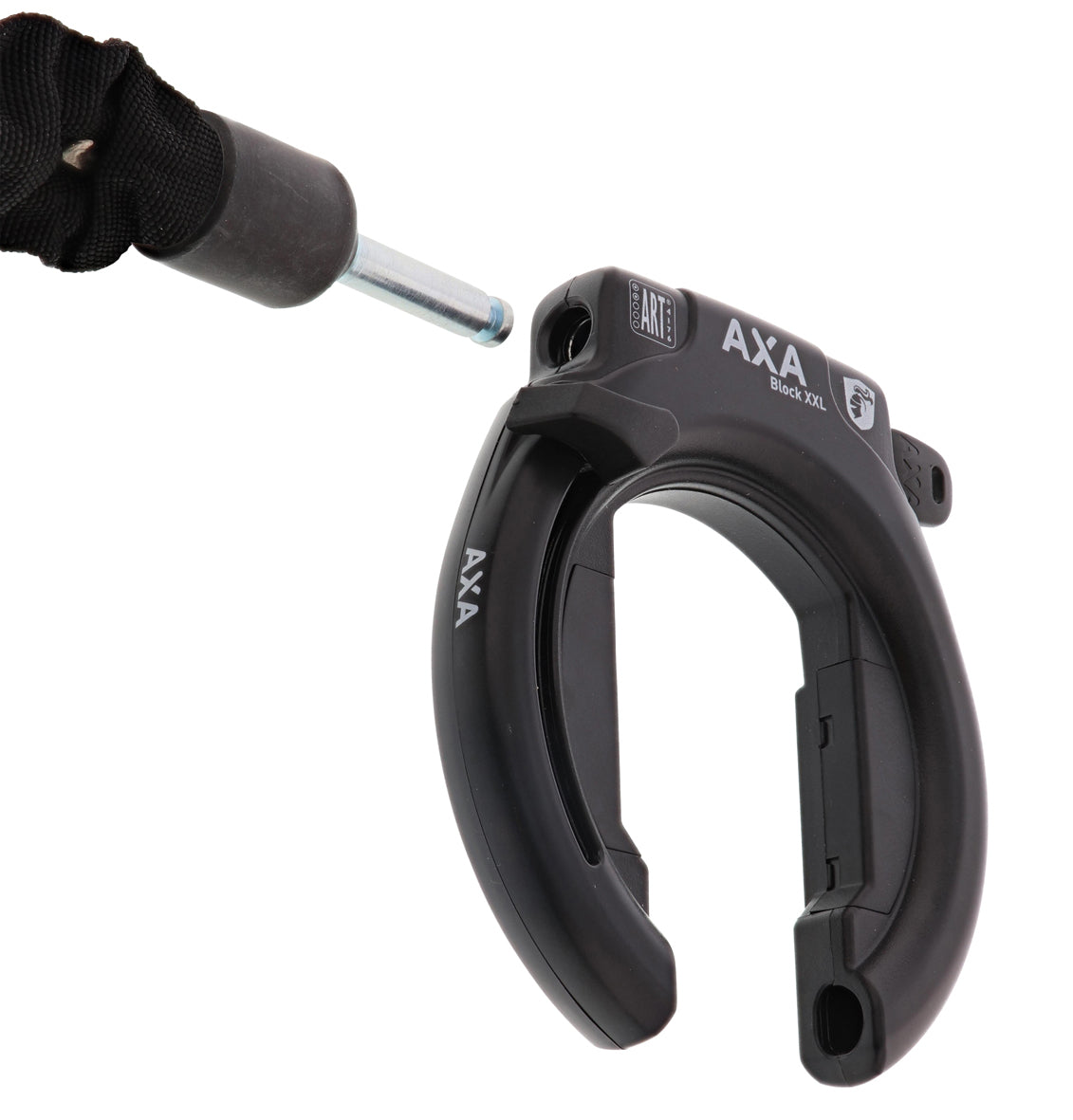 AXA XXL Black Ring Lock + Saddle Sac + Collier ULC100