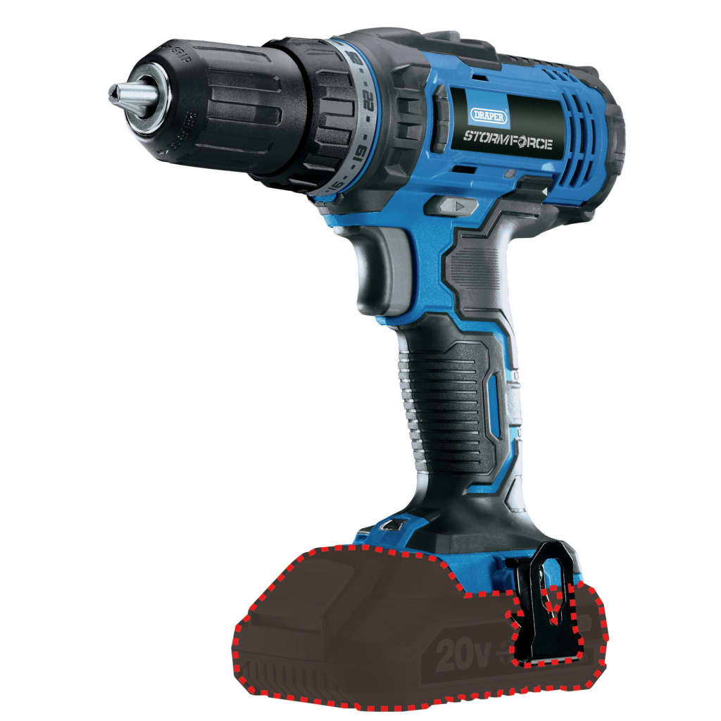 Draper Tools Boor sans batterie Storm Force 20 V 35 nm