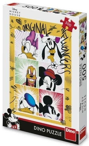 Dinotoys Dino Puzzel - Disney d'Bande vun der Mickey Maus - 500 Stécker