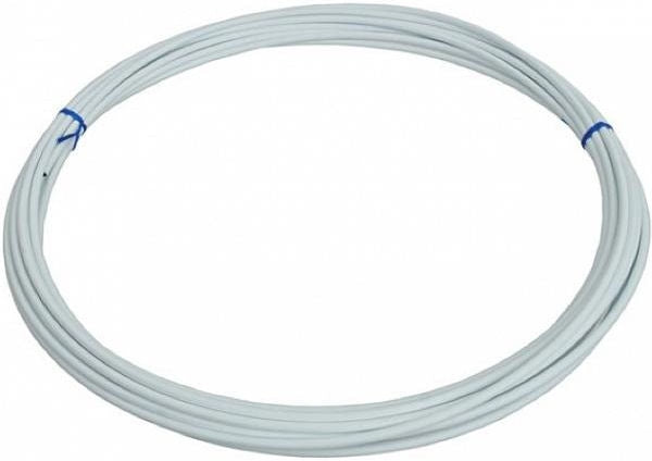 brems udendørs kabel 10 m x 4,9 mm hvid