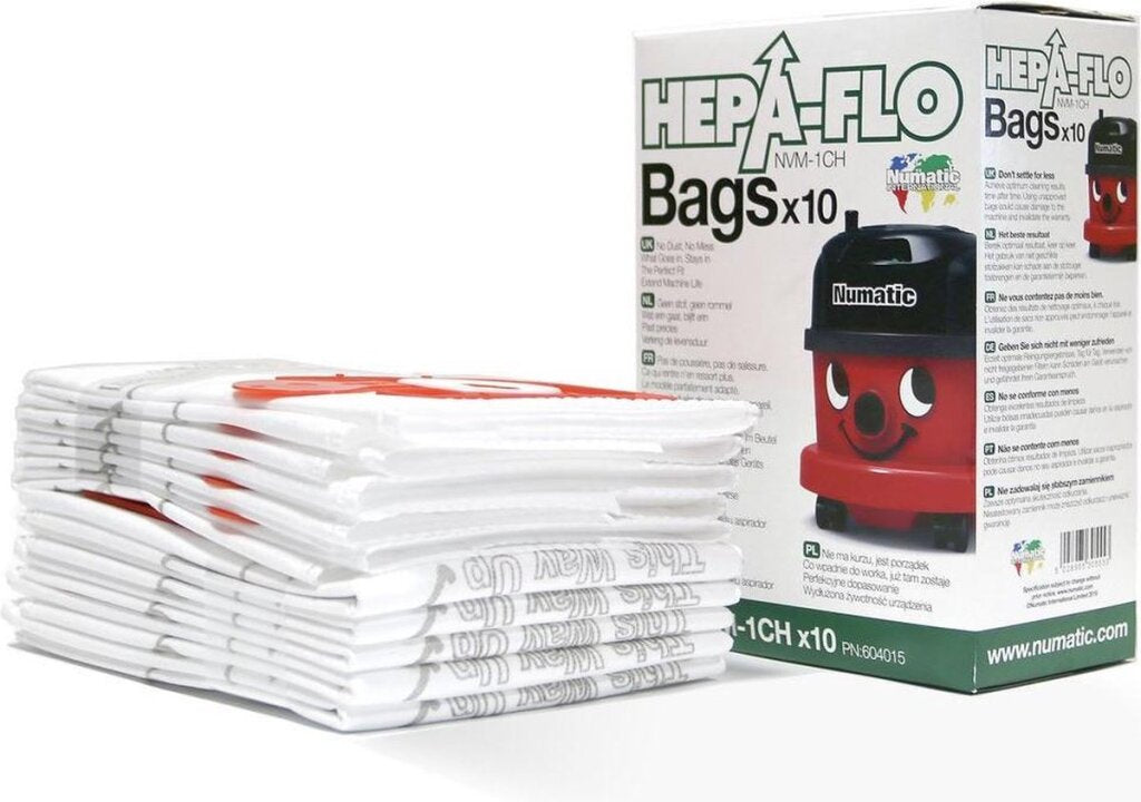 Numatic Hepa-Flo NVM-1ch Dabbags 10 PCS