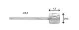 Bryter indre kabel elvedes 4000mm rustfritt stål glatt ø1.1mm shimano sram n-nippel (på kart)