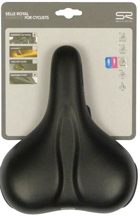Selloyal Bicycle Saddle Selle Royal Rio Plus City Unisex - Sort