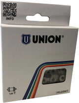 Union Anti Roes kolesarska veriga 1 2x1 8 - 112 Schakels - Titanium siva