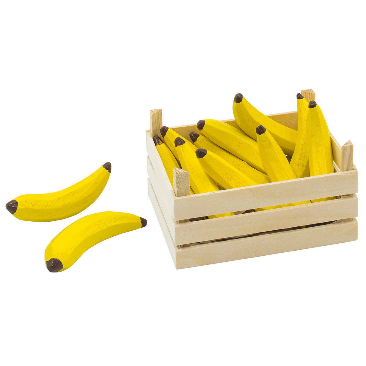 Goki træbananer i kiste, 10dlg.
