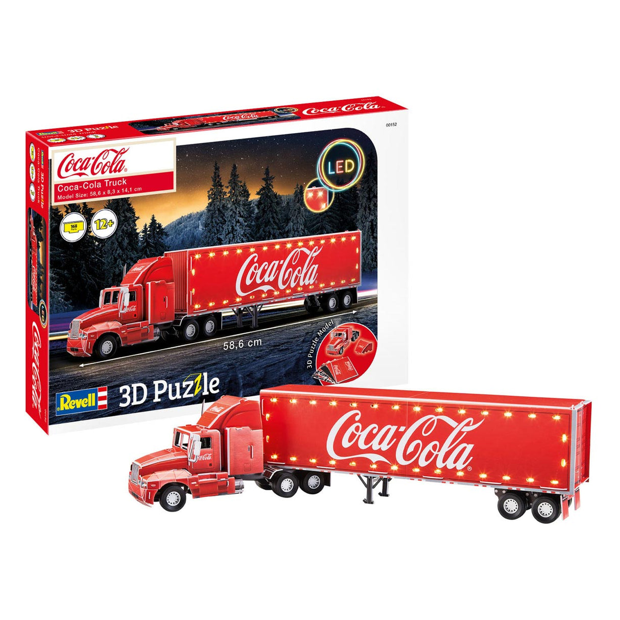 Revell 3D Puzzle Kitings Package Coca-Cola Truck Led Edition