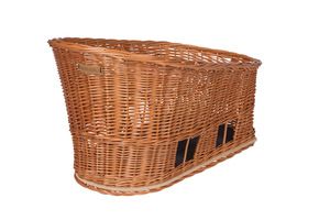 Basil Pasja psí košík mik střední 45 cm zadním košem přirozený